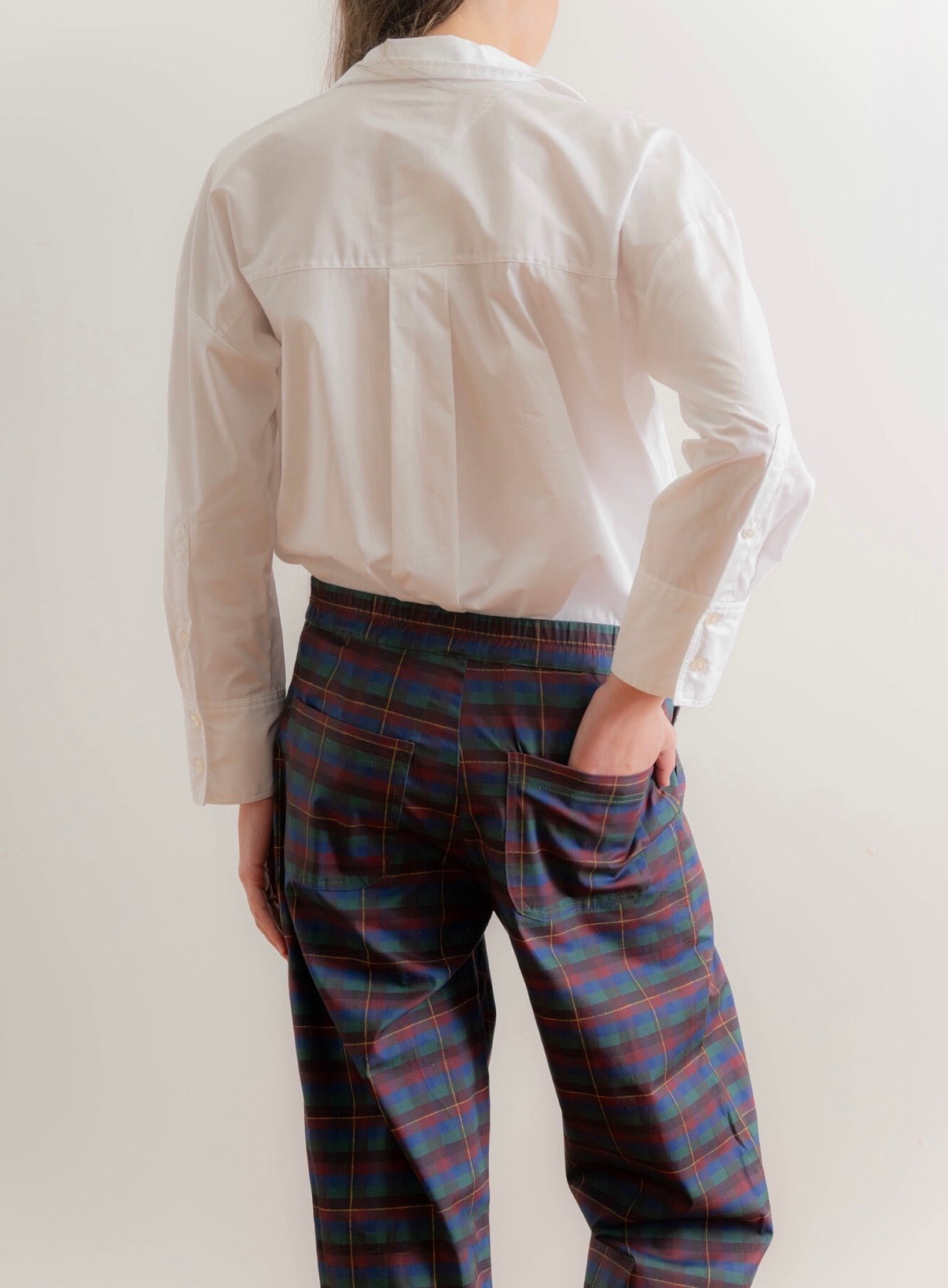 ZAI PORCH PANTS — BURGUNDY