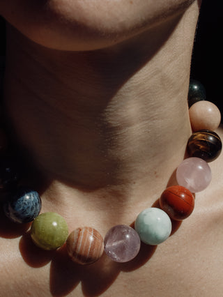 Stone Necklace - Candy Choker