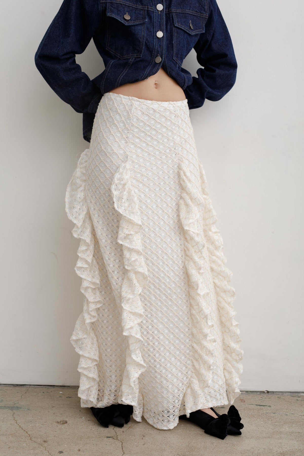 WINE LONG SKIRT
