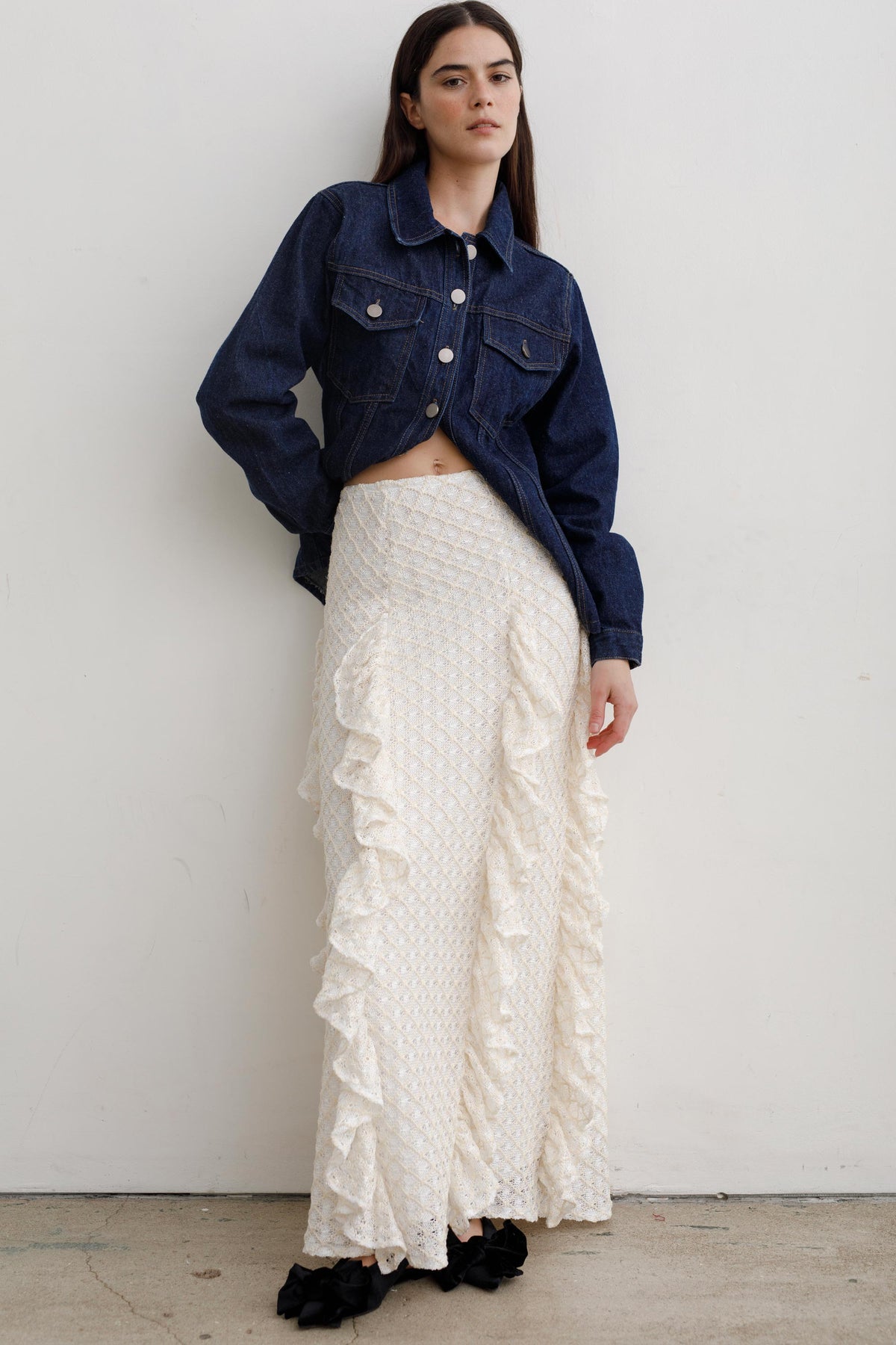 WINE LONG SKIRT