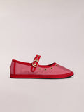 MARY JANE STUDS SATIN PINK