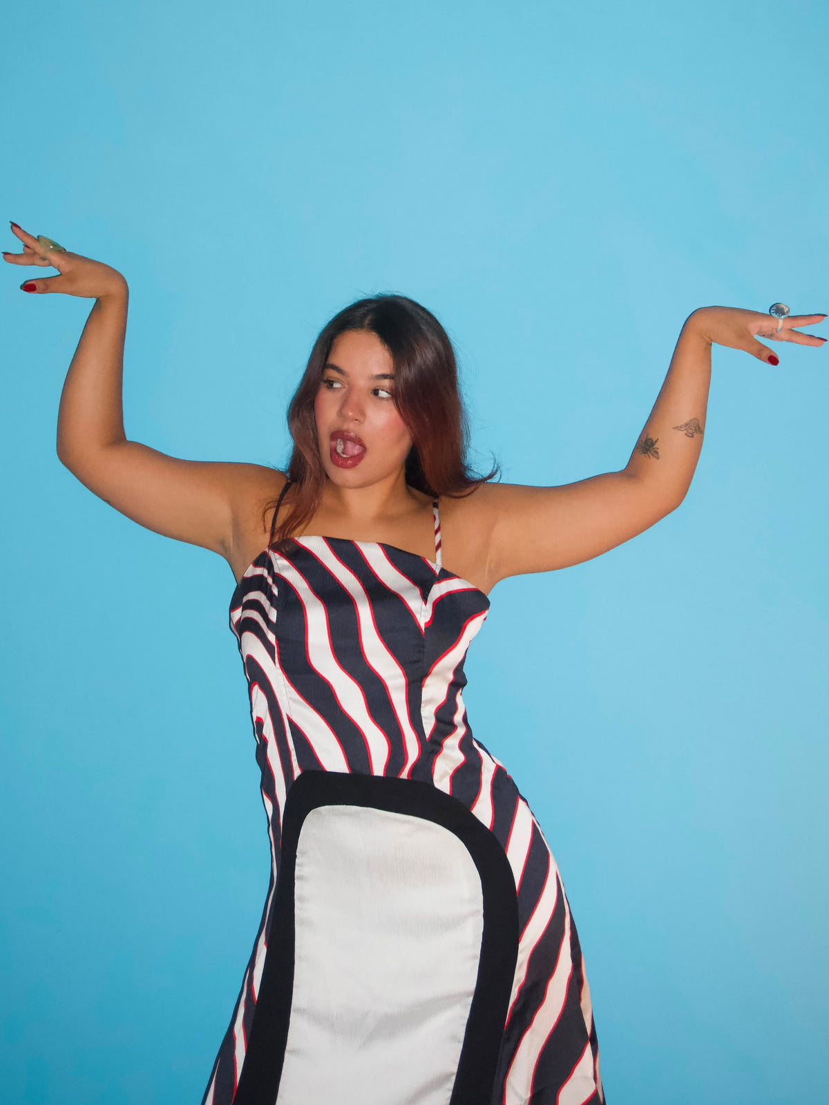 TUTTI FRUTTI ZEBRA GOWN
