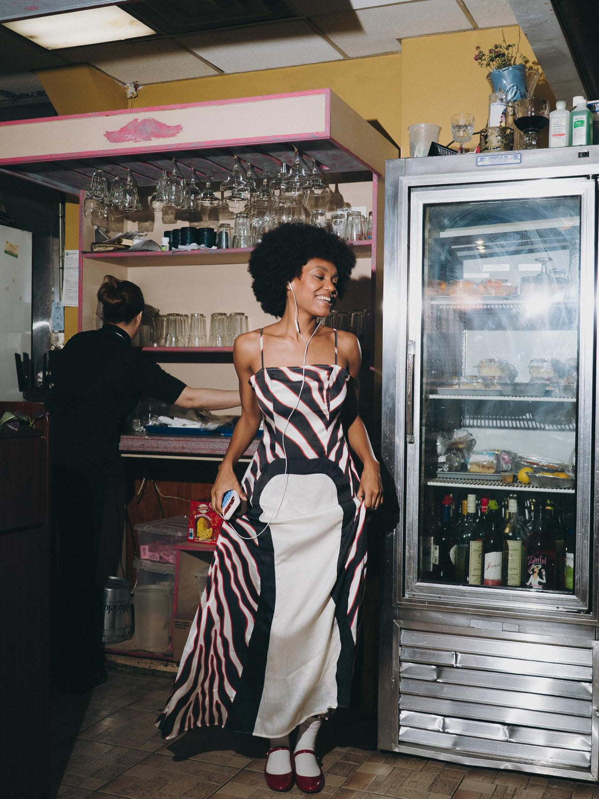TUTTI FRUTTI ZEBRA GOWN