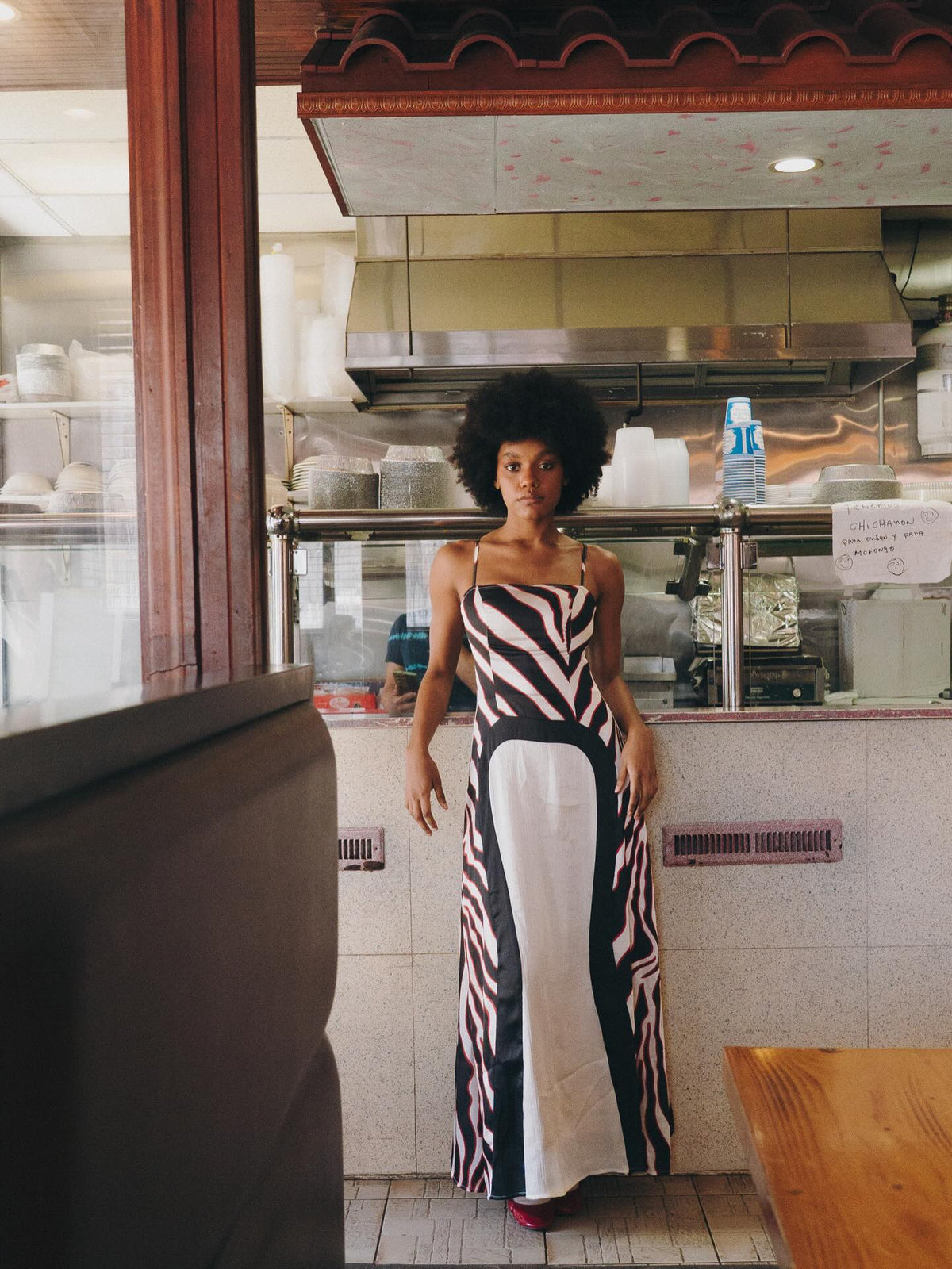 TUTTI FRUTTI ZEBRA GOWN