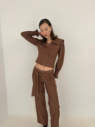 DISTRICT BROWN DENIM SET