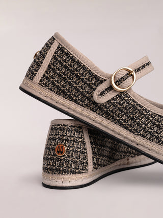 MARY JANE JACQUARD BLACK