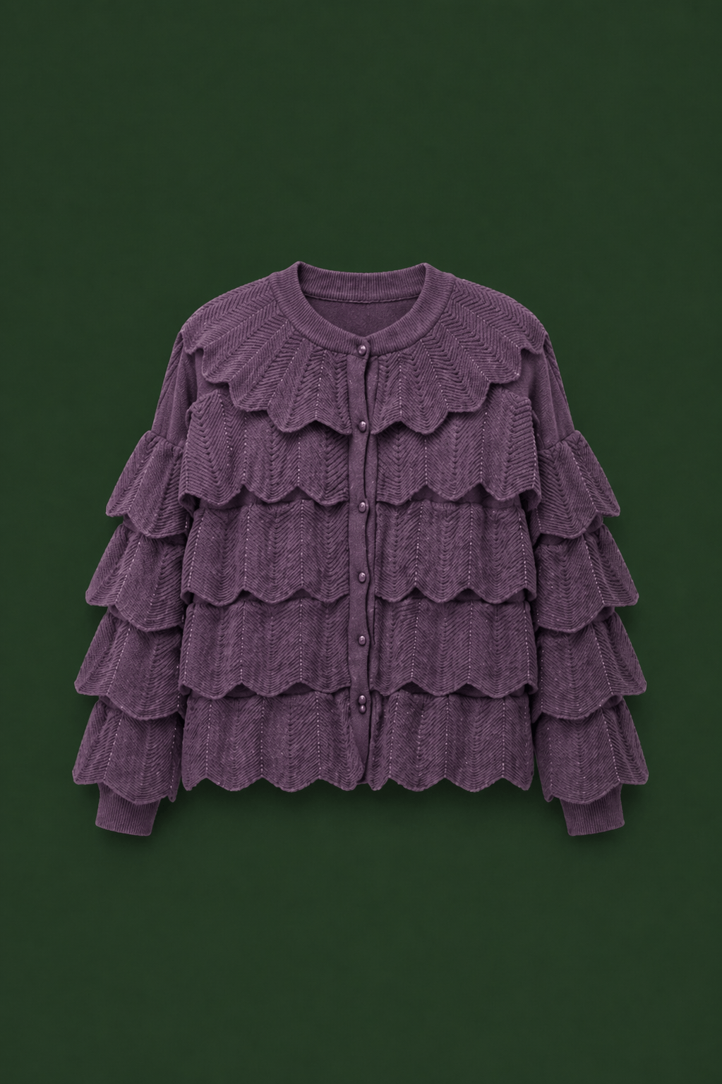 VOLADOR CARDIGAN — BURGUNDY
