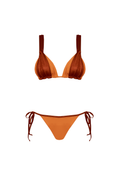 LINA TRIANGLE BIKINI — ORANGE