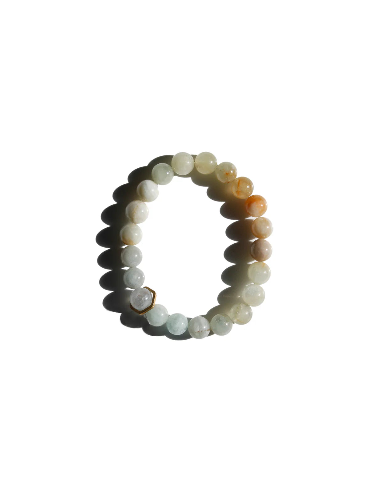 Stone Bracelet - Beryl Aquamarine - 8mm