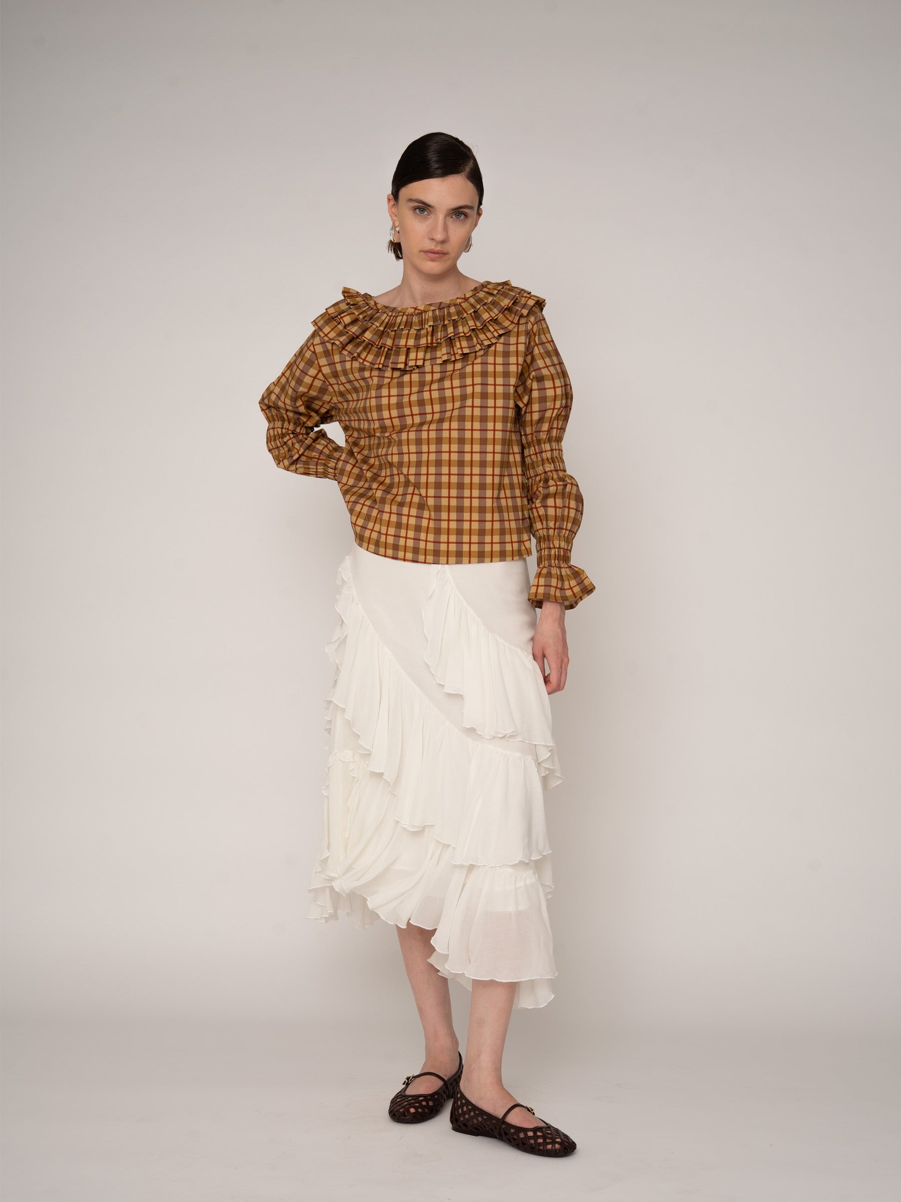 TARTINE PLAID BLOUSE