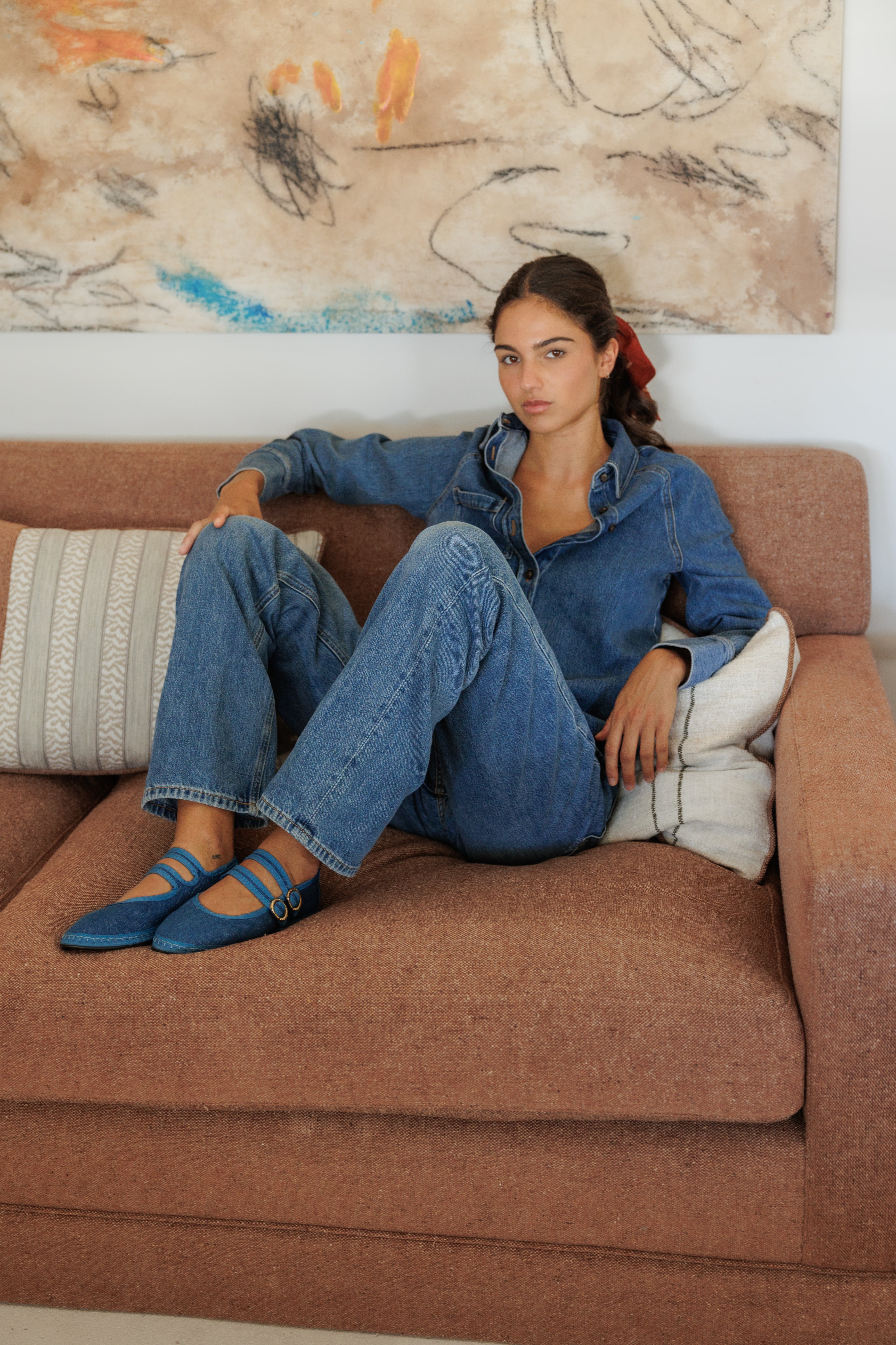 DOUBLE LACE DENIM