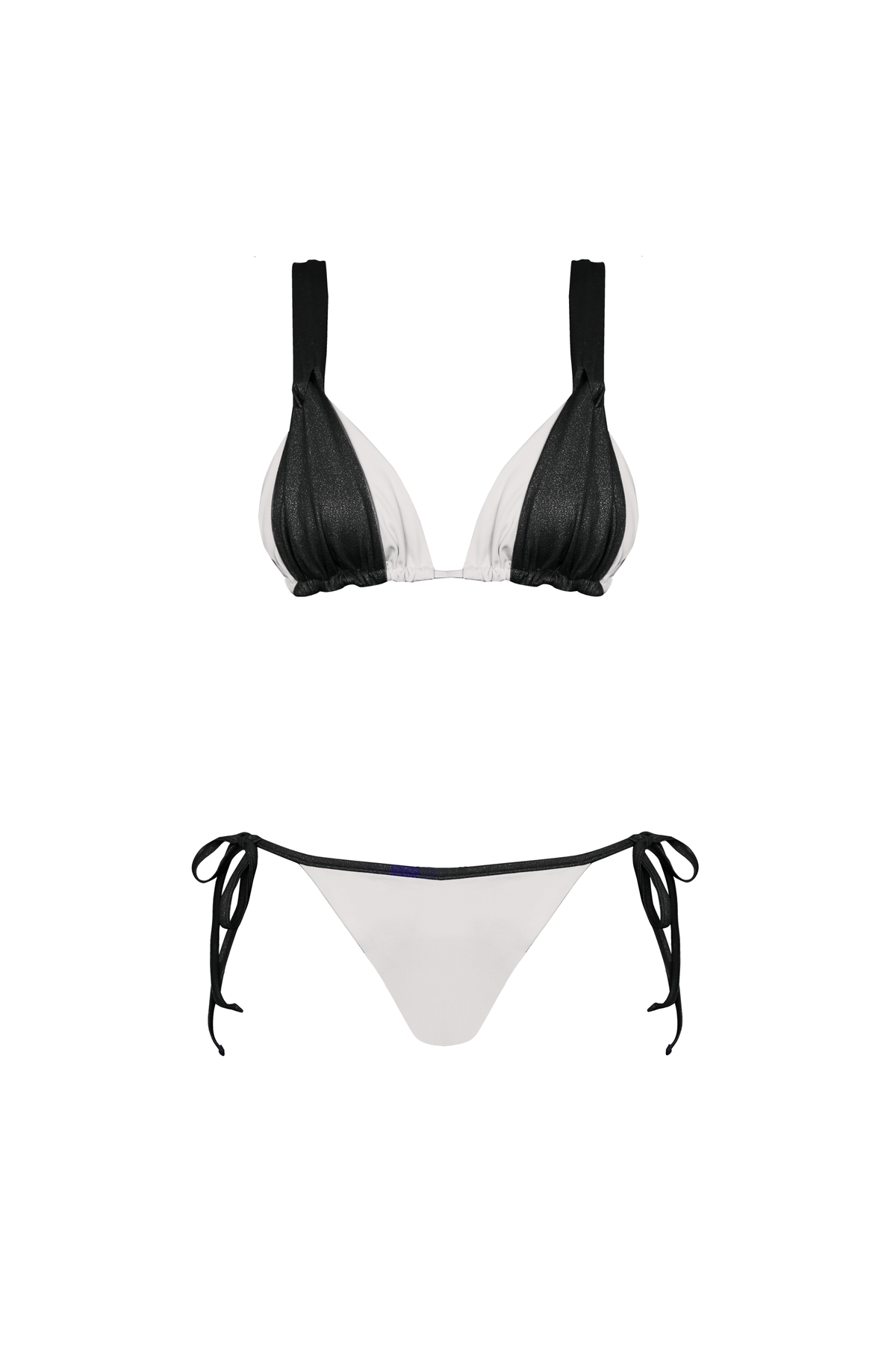 LINA TRIANGLE BIKINI — B&W
