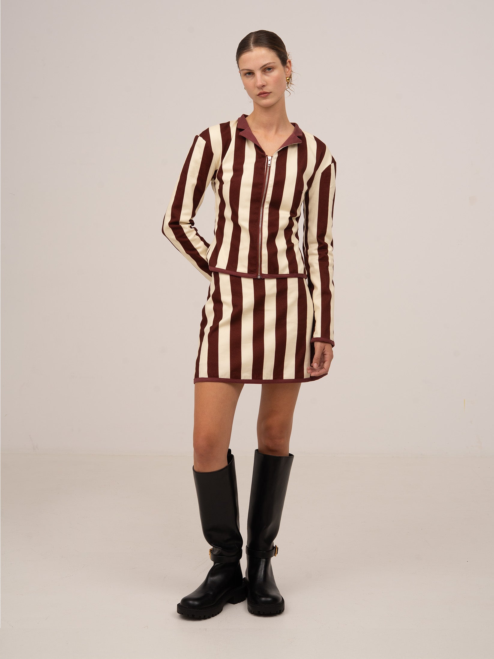 WHISTLE BURGUNDY SKIRT