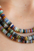 Stone Necklace - Polychrome Rondelle