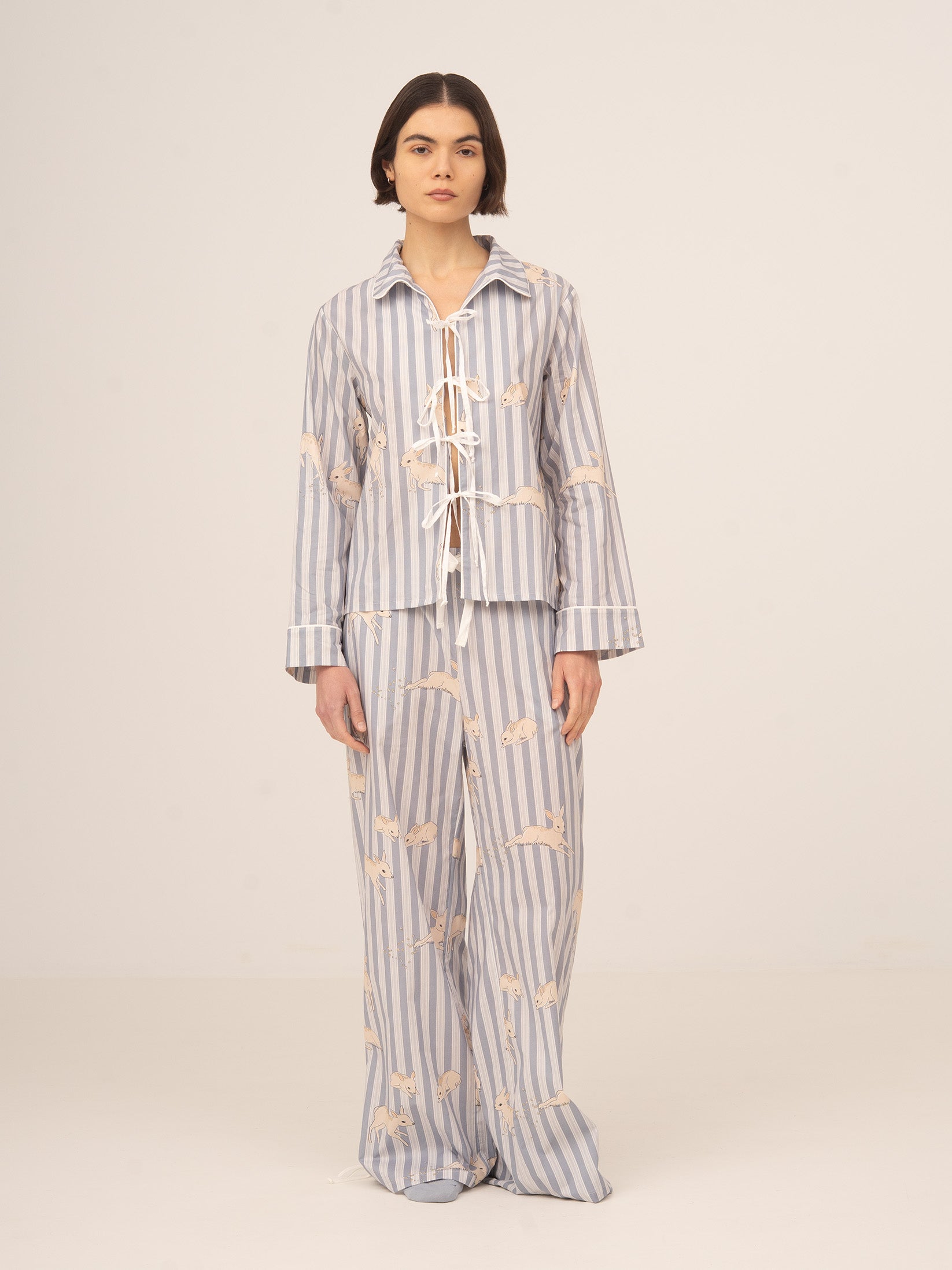 STRIPED BAMBI PAJAMA SET