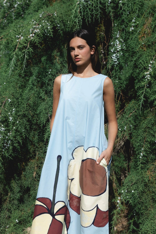 ABA DRESS - LIGHT BLUE