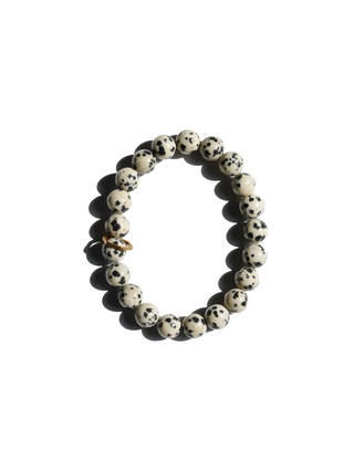 Stone Bracelet - Jaspe Dálmata 8mm