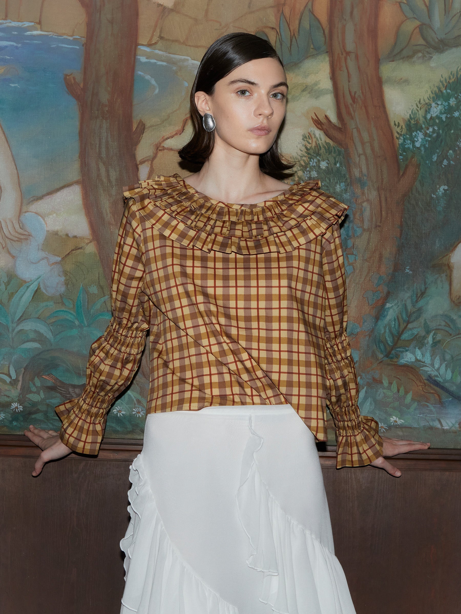 TARTINE PLAID BLOUSE
