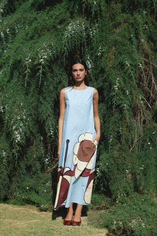 ABA DRESS - LIGHT BLUE