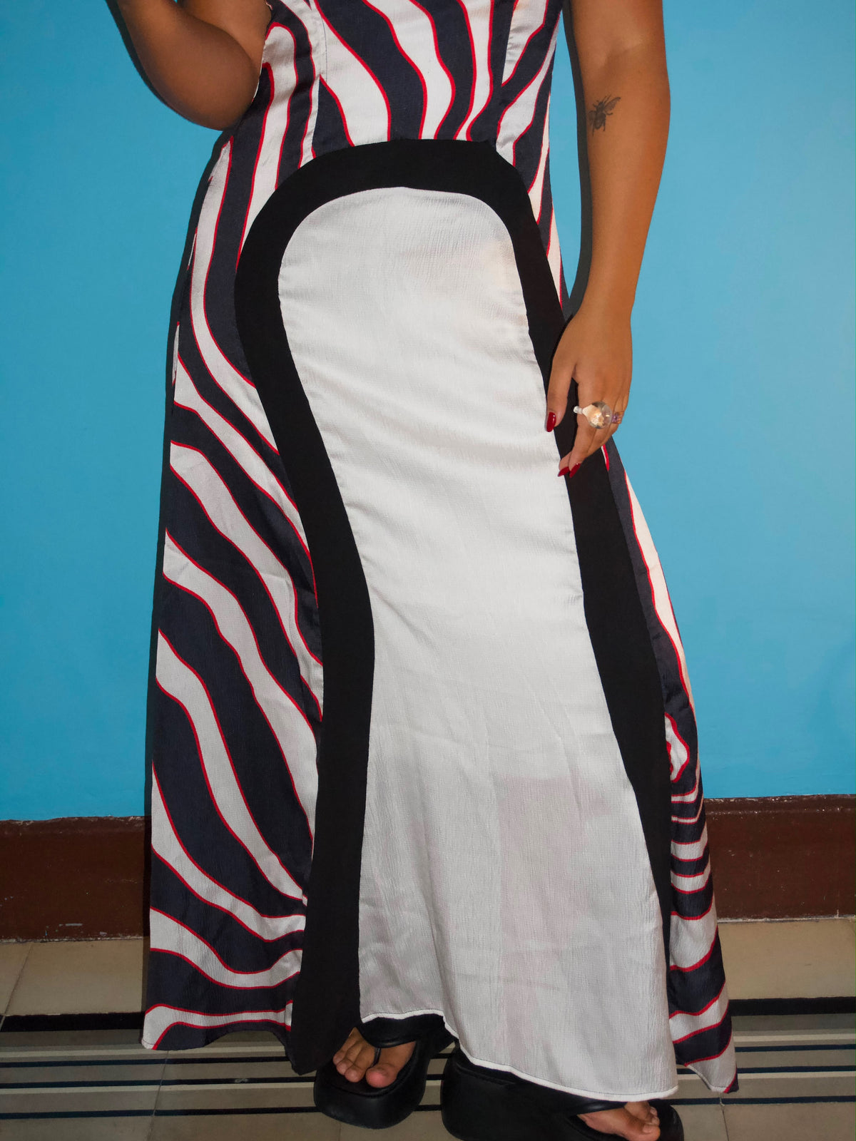 TUTTI FRUTTI ZEBRA GOWN