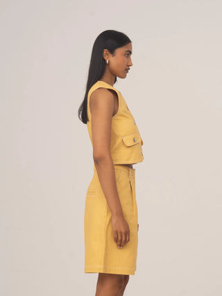 DESK YELLOW DENIM SET