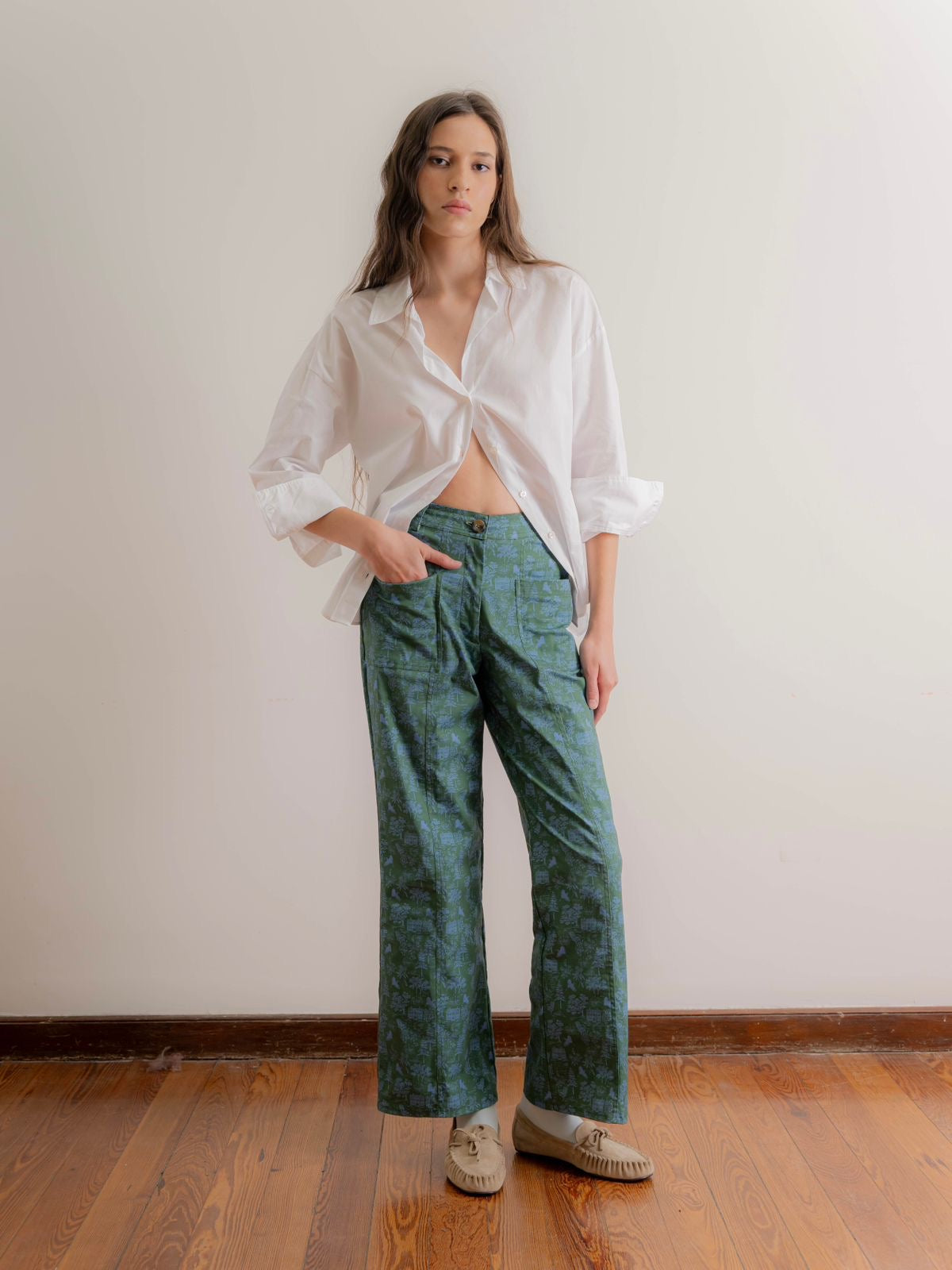 DARLING PORCH PANTS — GREEN