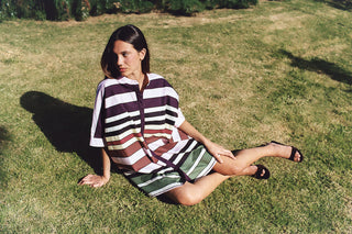 RAINBOW SHIRT DRESS - PINK