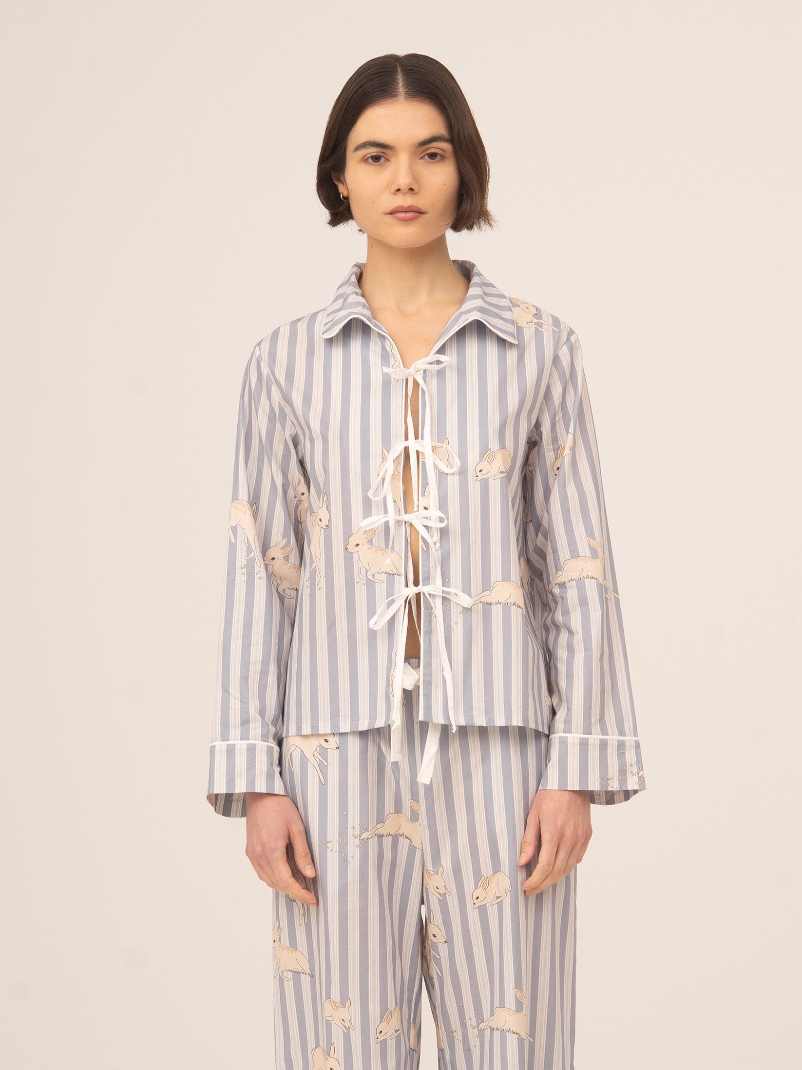 STRIPED BAMBI PAJAMA SET