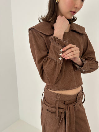DISTRICT BROWN DENIM SET