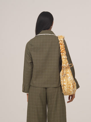 BETTY PLAID GREEN SET