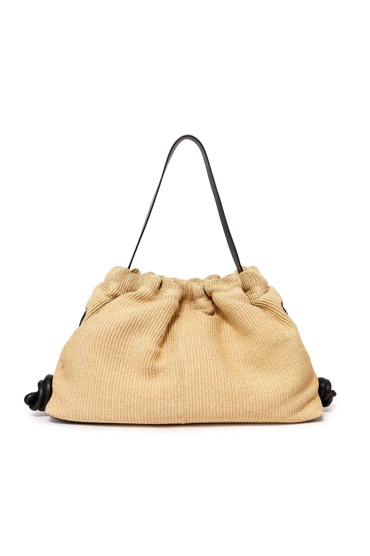 MAXI CROISSANT— RAFFIA NEGRO