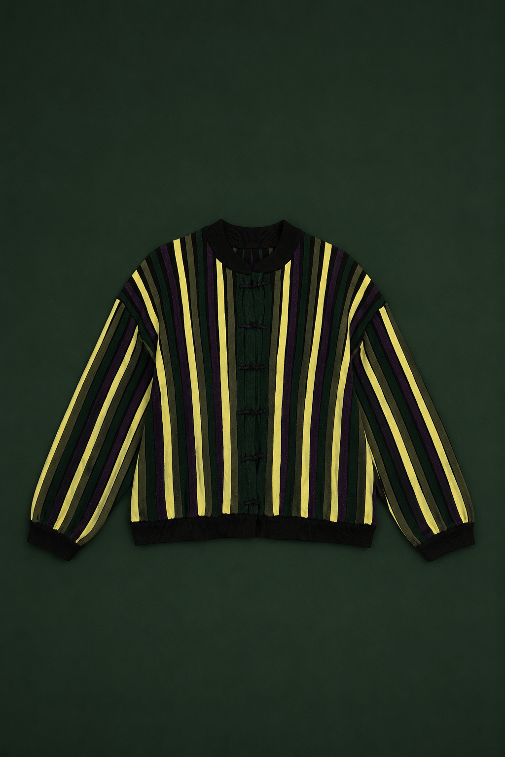 CLOWN CARDIGAN — MULTICOLOR GREEN