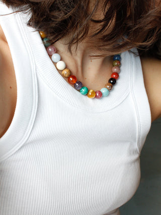 Stone Necklace - Hybrid 10mm + Extender