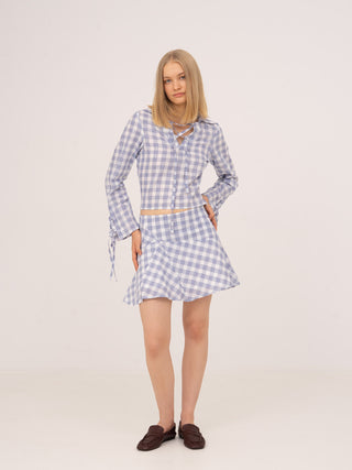 COMMUTE PLAID BLUE SET