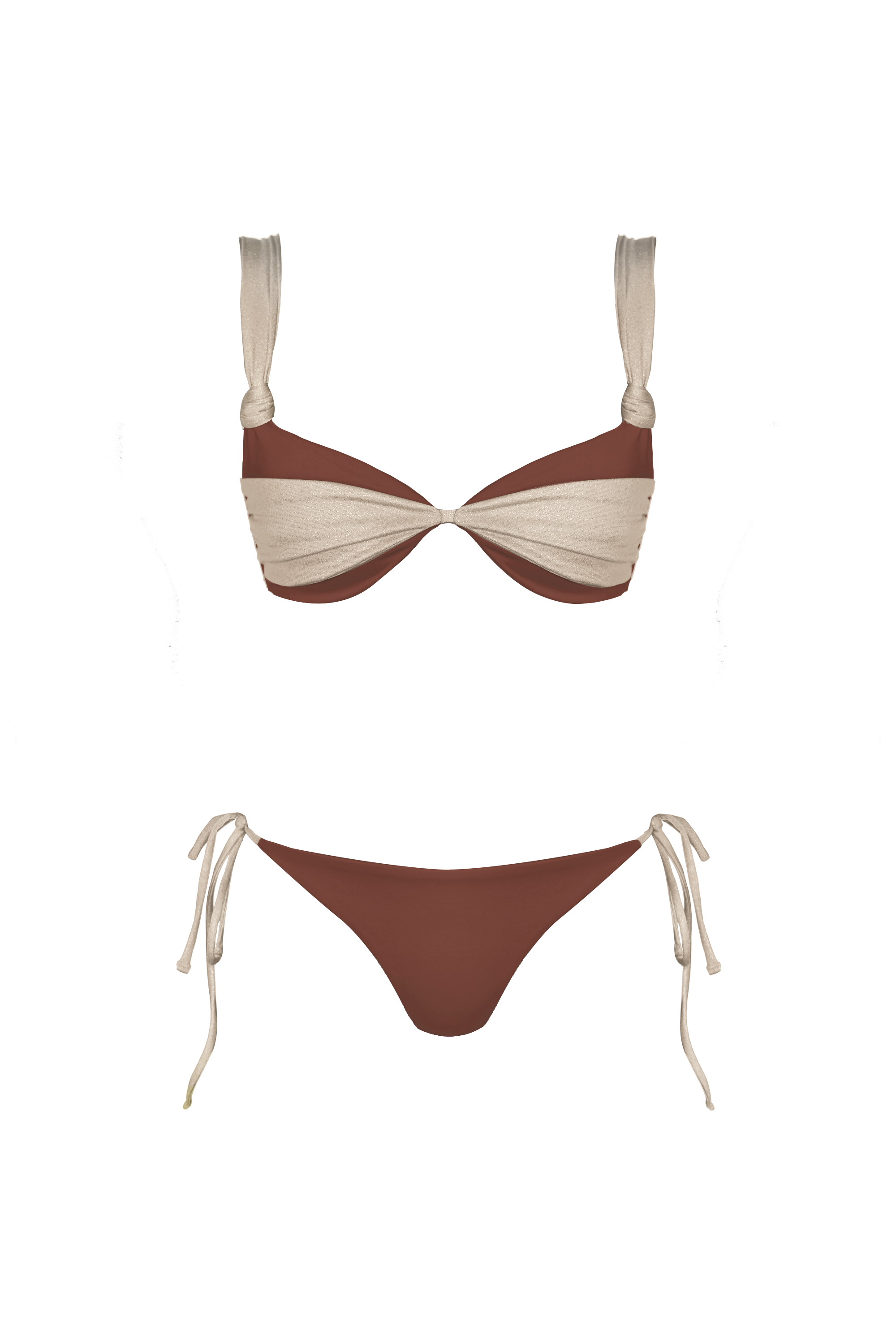 BORA BIKINI — BROWN