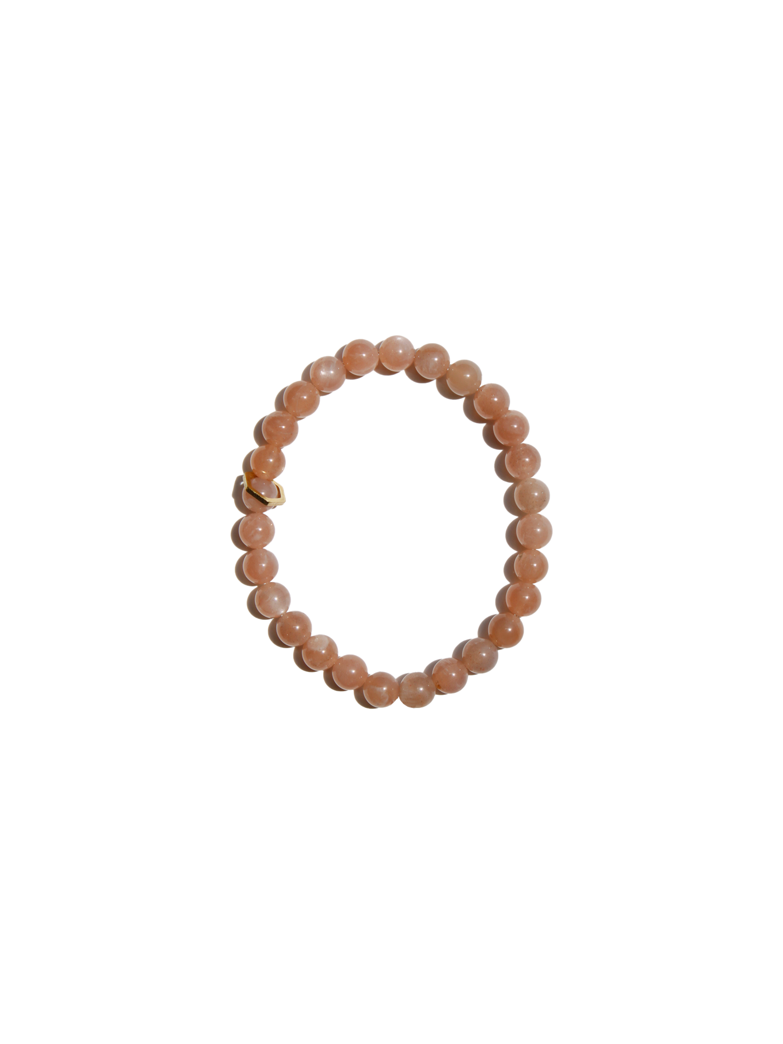 PEACH MOONSTONE BRACELET 6mm