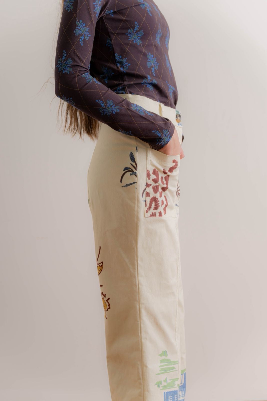 DARLING PORCH PANTS — MULTI