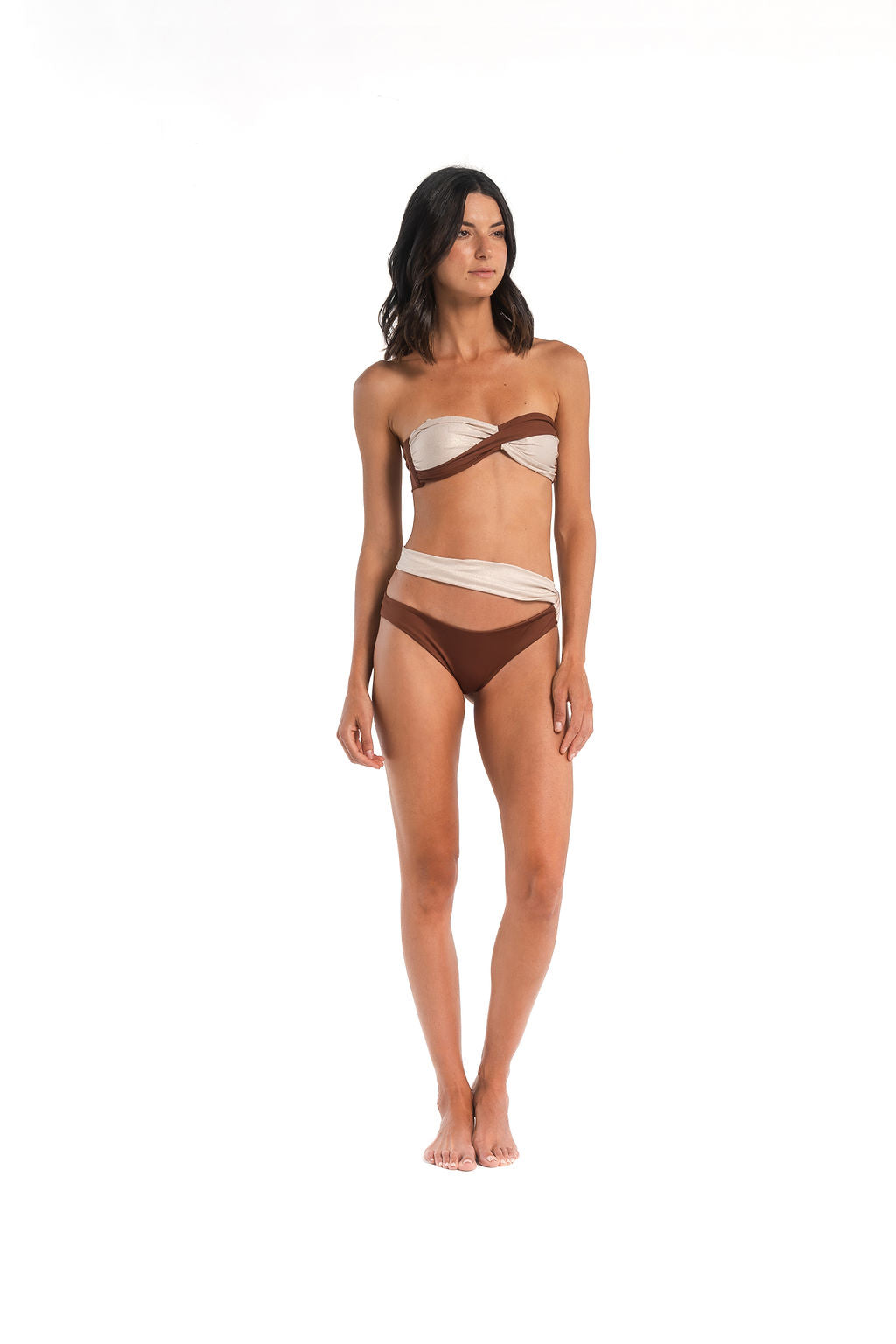 ELIA BIKINI — BROWN