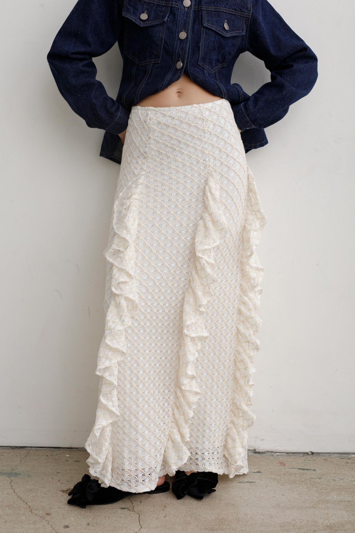 WINE LONG SKIRT