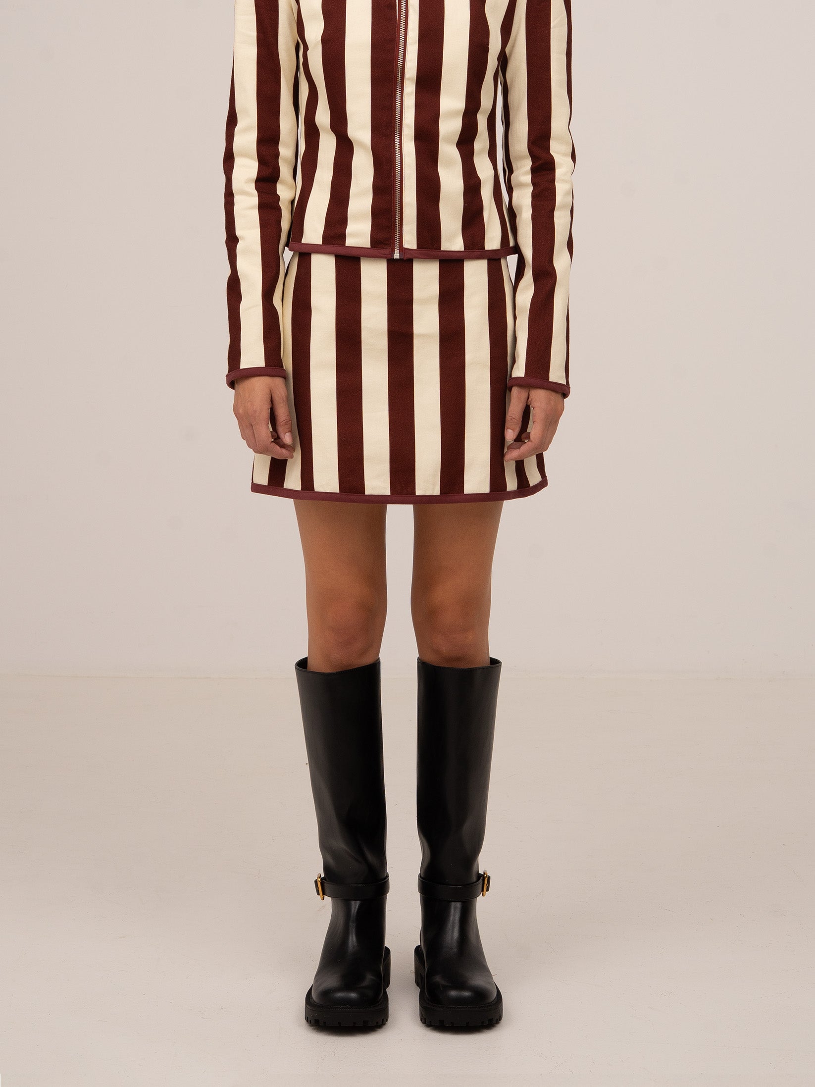 WHISTLE BURGUNDY SKIRT