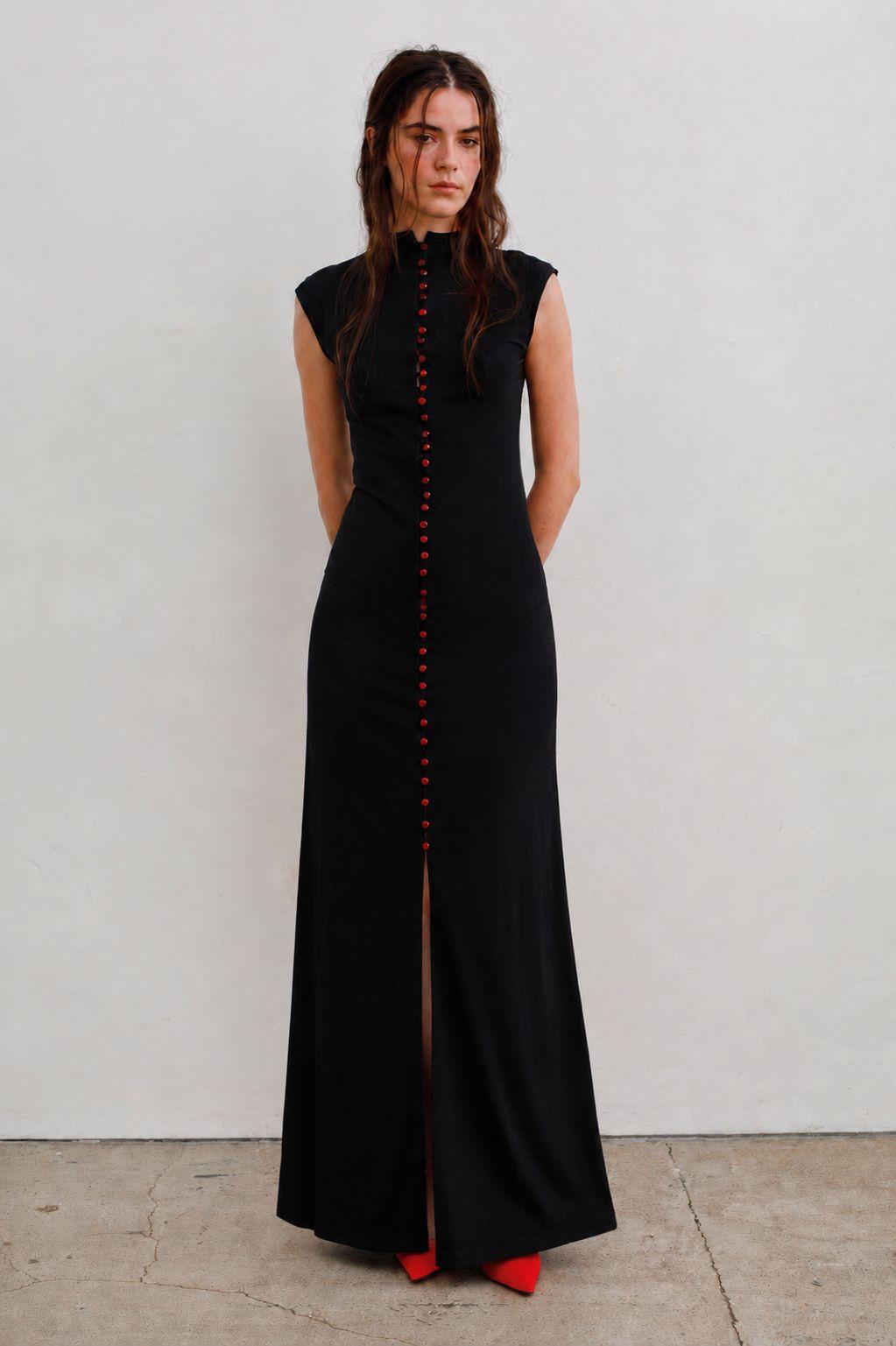 CARAMEL LONG DRESS