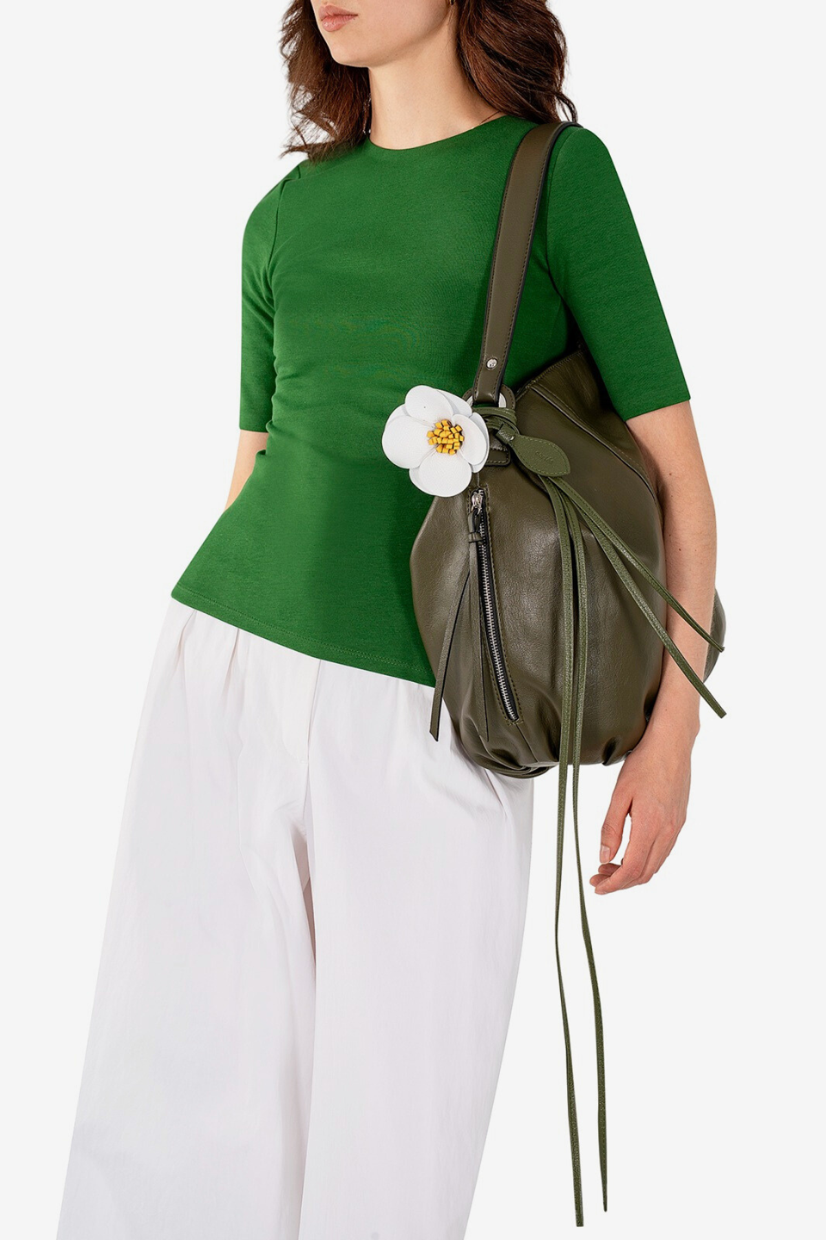 BELT + BAG CHARM - CAYENA in Nieve