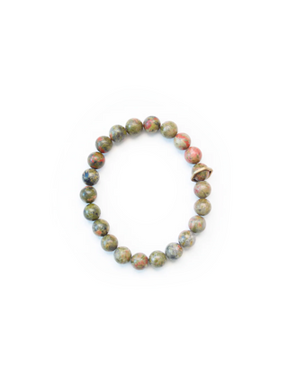 Stone Bracelet - Jaspe Unakite 8mm