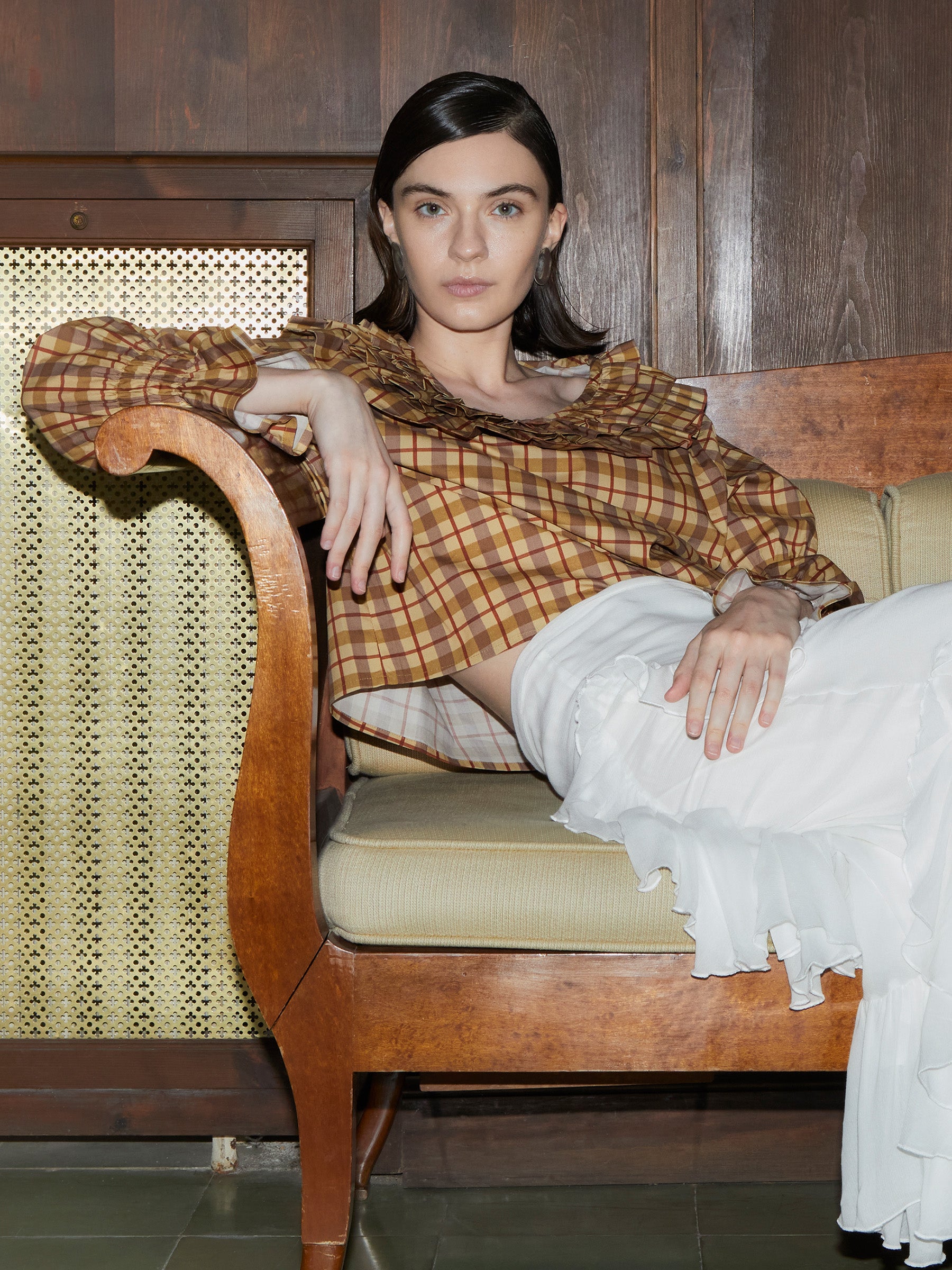 TARTINE PLAID BLOUSE