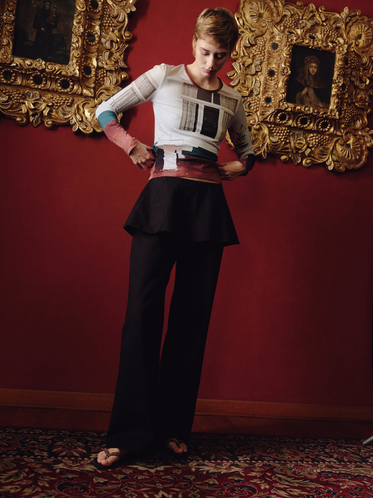 LA BANCA LONG SLEEVE TOP