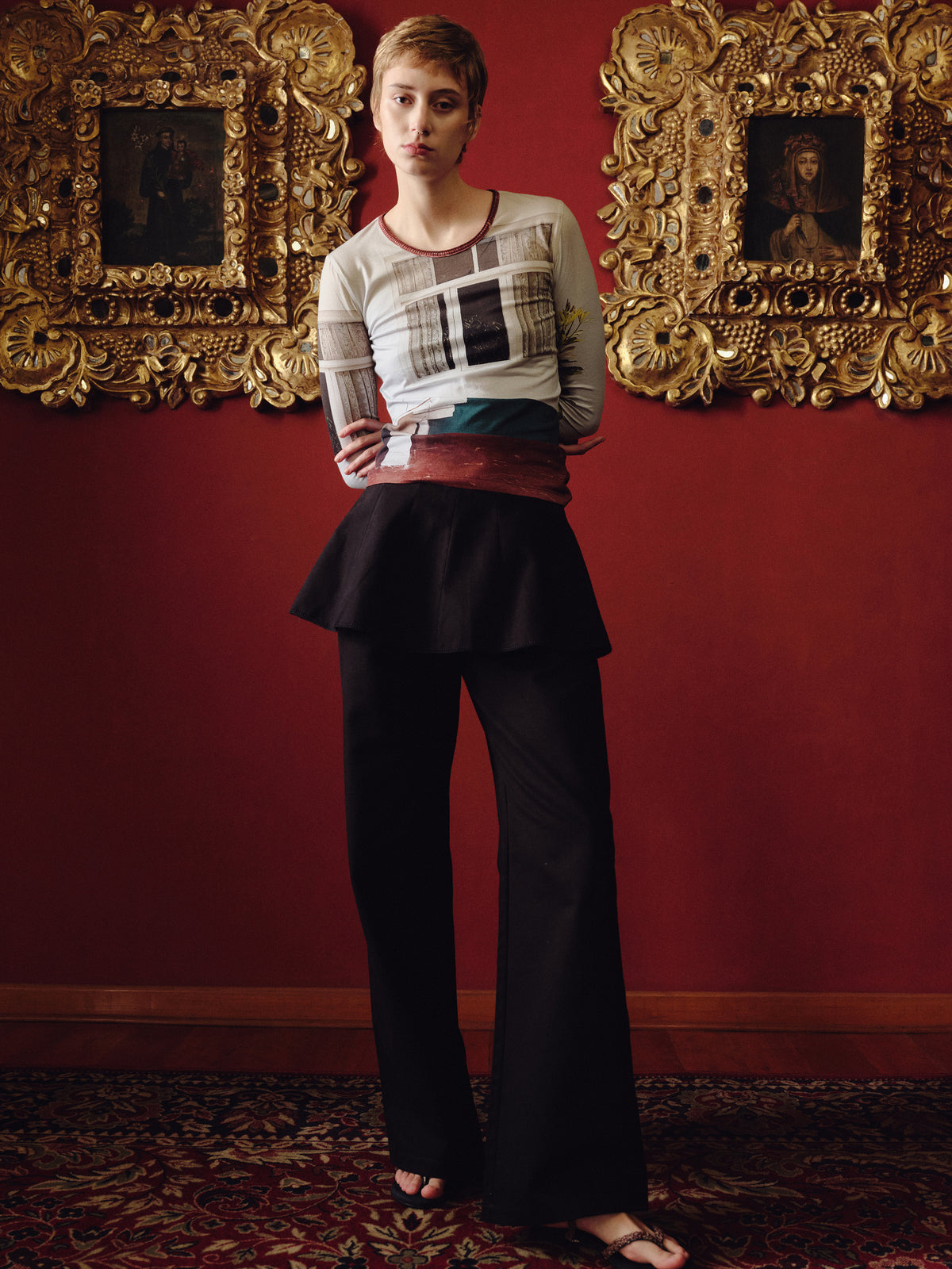 LA BANCA LONG SLEEVE TOP